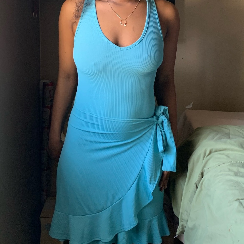 Ruffle Wrap Dress